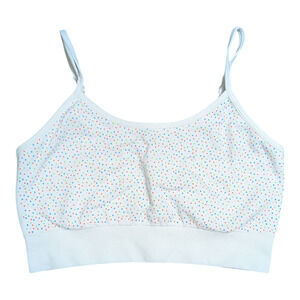 Wonder Nation - Girls Bra - Size XL - White with rainbow sprinkles - Worn Once
